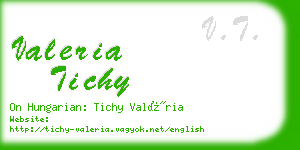 valeria tichy business card